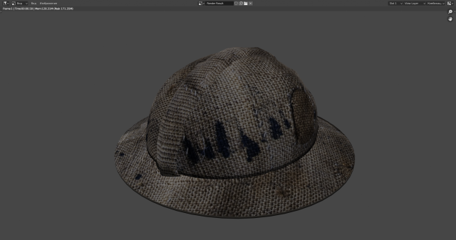helmet from the mine 19xx 3Dモデル .c4d .max .obj .3ds .fbx .stl .blend 