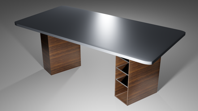 office table 3D Модель .c4d .max .obj .3ds .fbx .stl .blend 