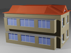 ローポリの家 3Dモデル