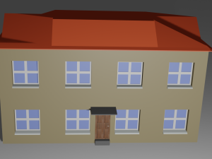 low-poly house Modèle 3D