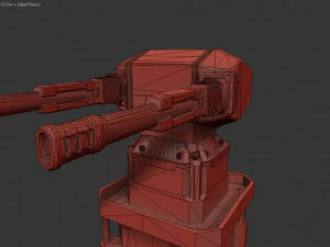 dca antiaircraft tower or space tower 3D Model
