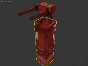 dca antiaircraft tower or space tower 3D Model