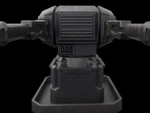 dca antiaircraft tower or space tower 3D Модель