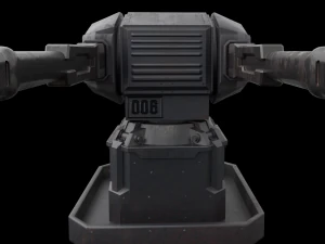 dca antiaircraft tower or space tower 3D Model