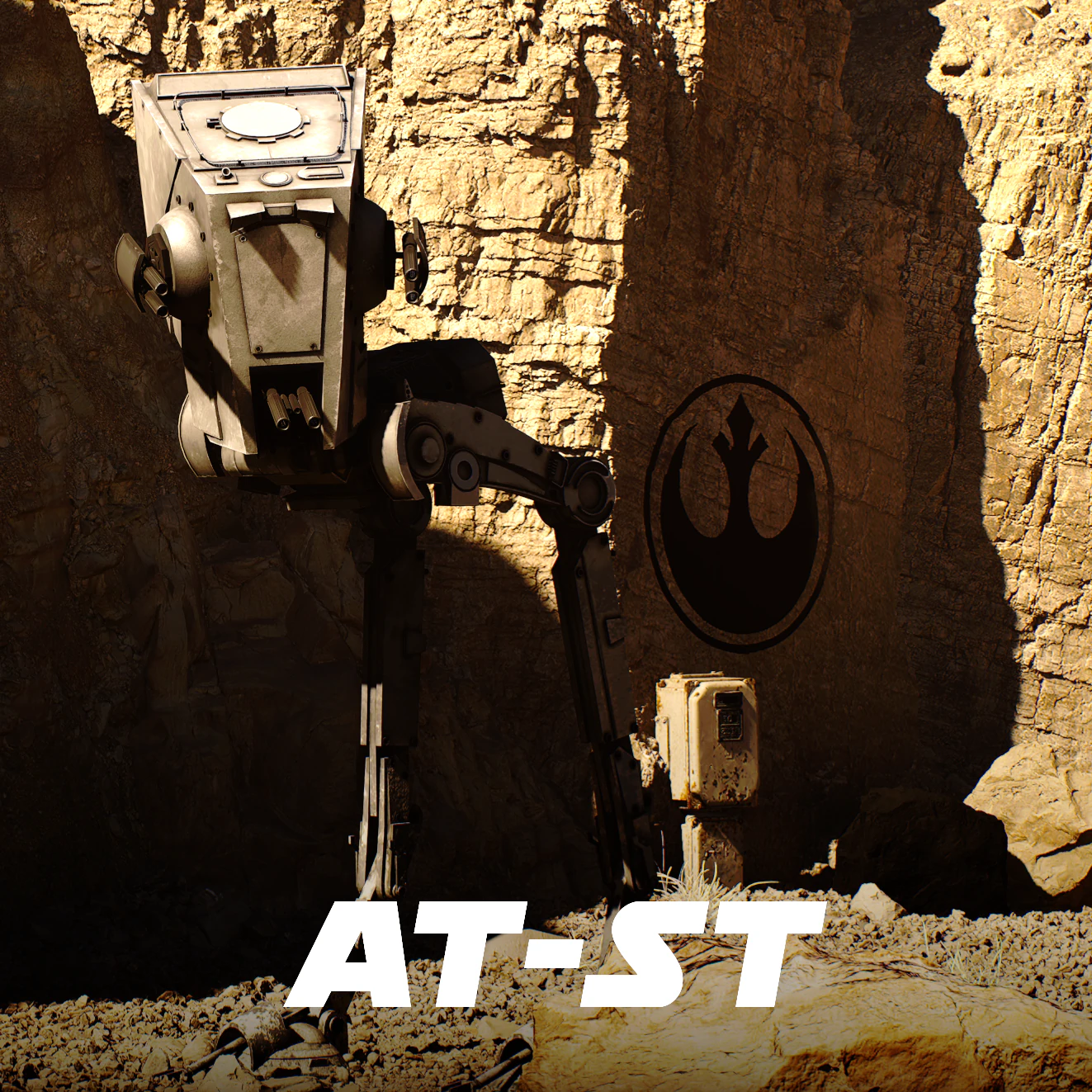 AT-ST 3D Model .c4d .max .obj .3ds .fbx .stl .blend 