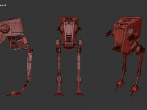 AT-ST Modello 3D