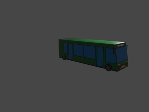 lowpoly bus Model 3D