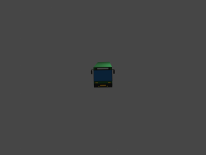 lowpoly bus Model 3D