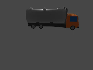 Lowpoly-LKW 3D Modell