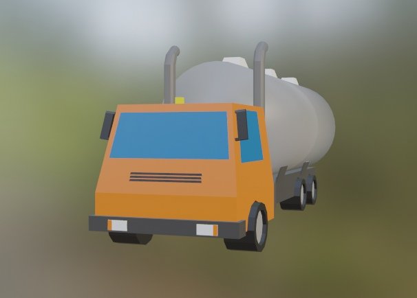 lowpoly truck 3Dモデル .c4d .max .obj .3ds .fbx .stl .blend 
