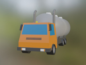 lowpoly truck Model 3D