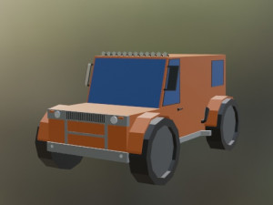 lowpoly jeep 3D मॉडल