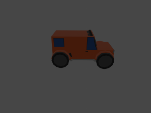 lowpoly jeep Modèle 3D