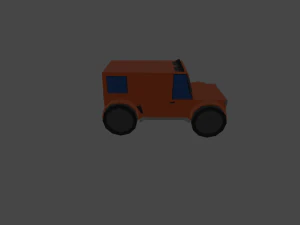 lowpoly jeep 3D Model