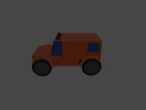 lowpoly jeep 3D Model