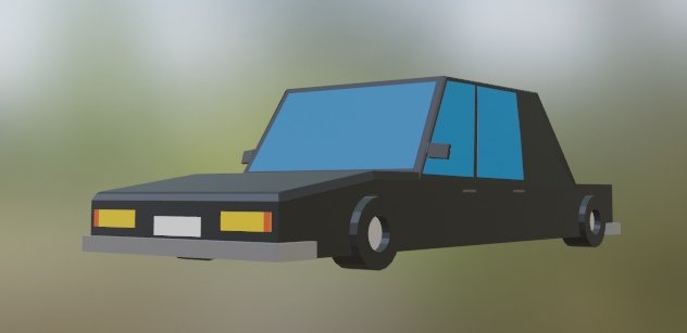 lowpoly car 3D 模型 .c4d .max .obj .3ds .fbx .stl .blend 