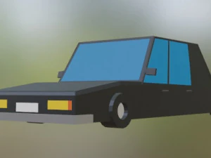coche lowpoly Modelo 3D