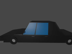 coche lowpoly Modelo 3D