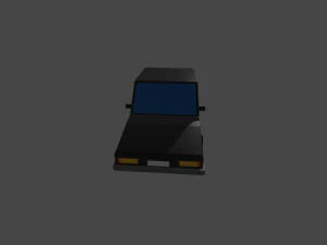 coche lowpoly Modelo 3D