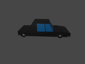 coche lowpoly Modelo 3D