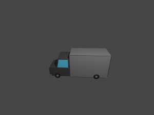 lowpoly cargo vehicle Modelo 3D
