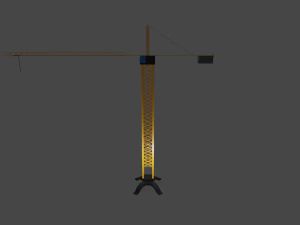 lowpoly crane 3D Model