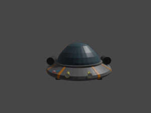 lowpoly ricks and mortys space cruiser 3D 모델