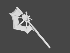 hacha de baja poli Modelo 3D
