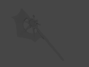 hacha de baja poli Modelo 3D