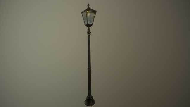 1900 england street light Modello 3D .c4d .max .obj .3ds .fbx .stl .blend 
