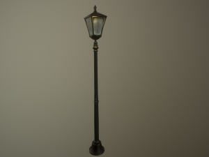 1900 england street light Modelo 3D