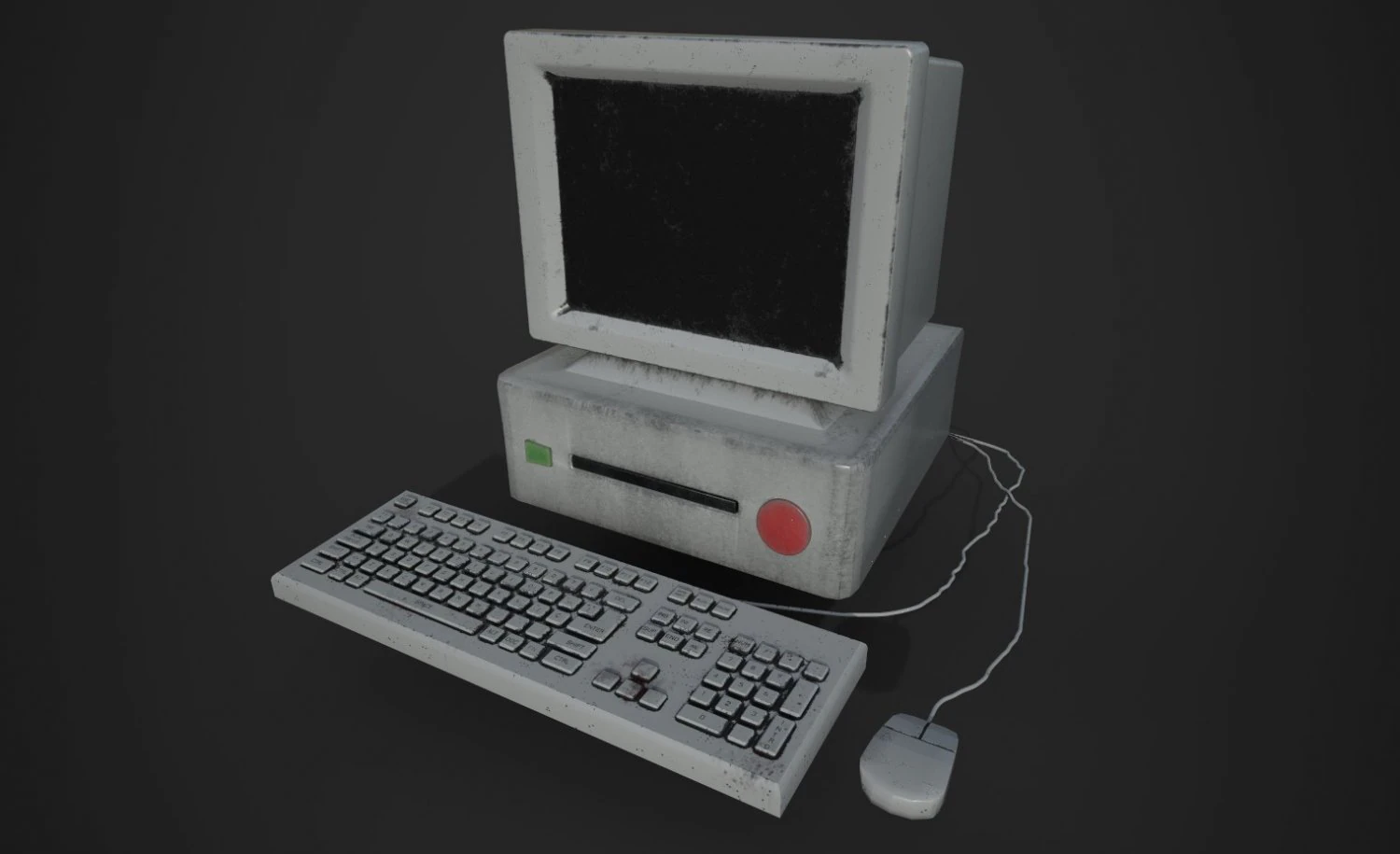 retro computer 3D Model .c4d .max .obj .3ds .fbx .stl .blend