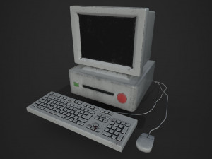 retro computer Modelo 3D