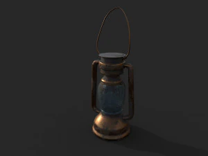 stara lampa gazowa Model 3D