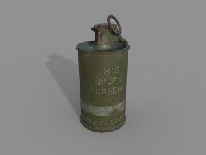 m18 smoke grenade Modelo 3D