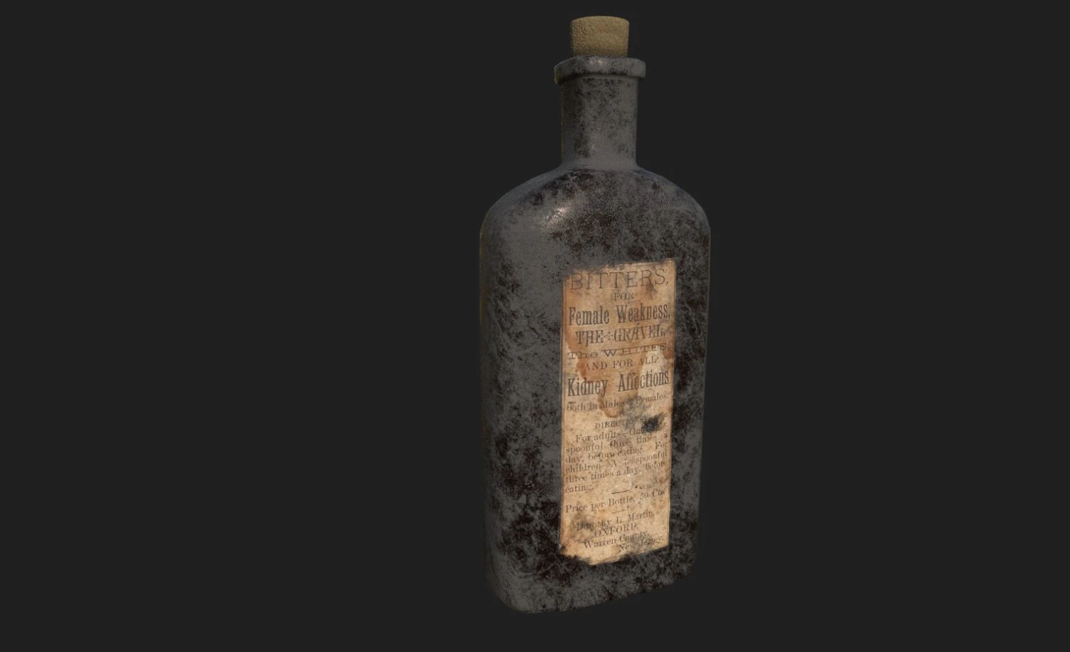 1900 medicine 3D Model .c4d .max .obj .3ds .fbx .stl .blend