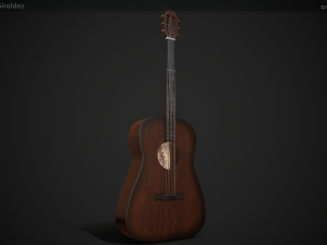 acoustic guitar Modelo 3D