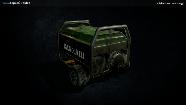 portable generator 3D Модель .c4d .max .obj .3ds .fbx .stl .blend 