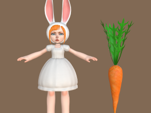 Bunny girl Modèle 3D