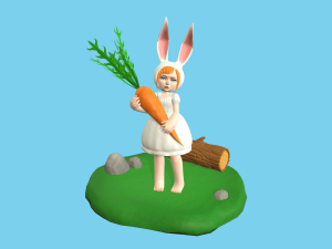 Bunny girl 3D Модель