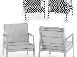 fd 109 easy chair Model 3D