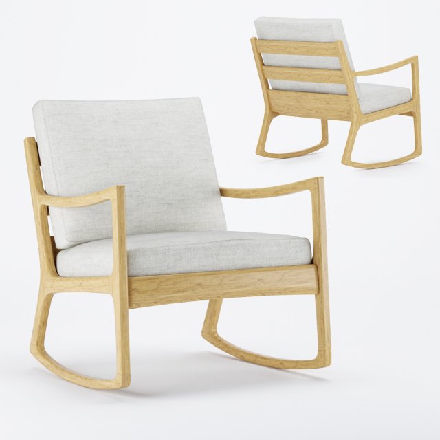 senator rocking easy chair Modelo 3D .c4d .max .obj .3ds .fbx .stl .blend 