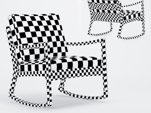 senator rocking easy chair Modelo 3D