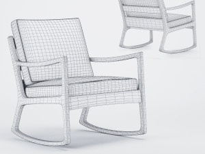 senator rocking easy chair Modelo 3D
