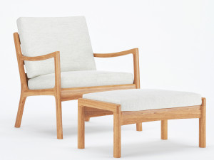 senator pouf easy chair Modelo 3D