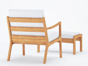 senator pouf easy chair 3D Model
