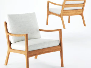 senator pouf easy chair 3D Model