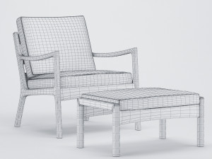 senator pouf easy chair Modelo 3D