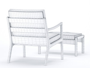 senator pouf easy chair Modelo 3D