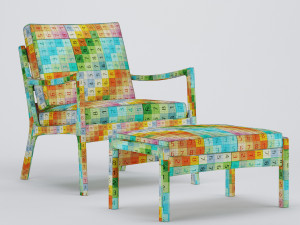 senator pouf easy chair Modelo 3D